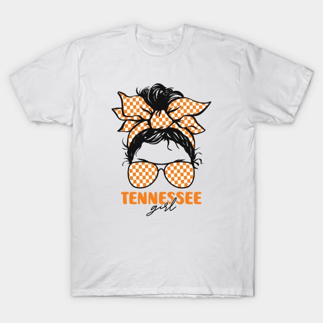 Proud Tennessee Girl Letting My Roots Show // Messy Hair Don't Care Tennessee T-Shirt by Now Boarding